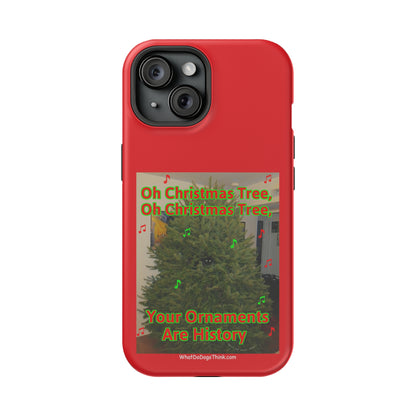 Christmas Tree Cat    Red MagSafe Tough Case