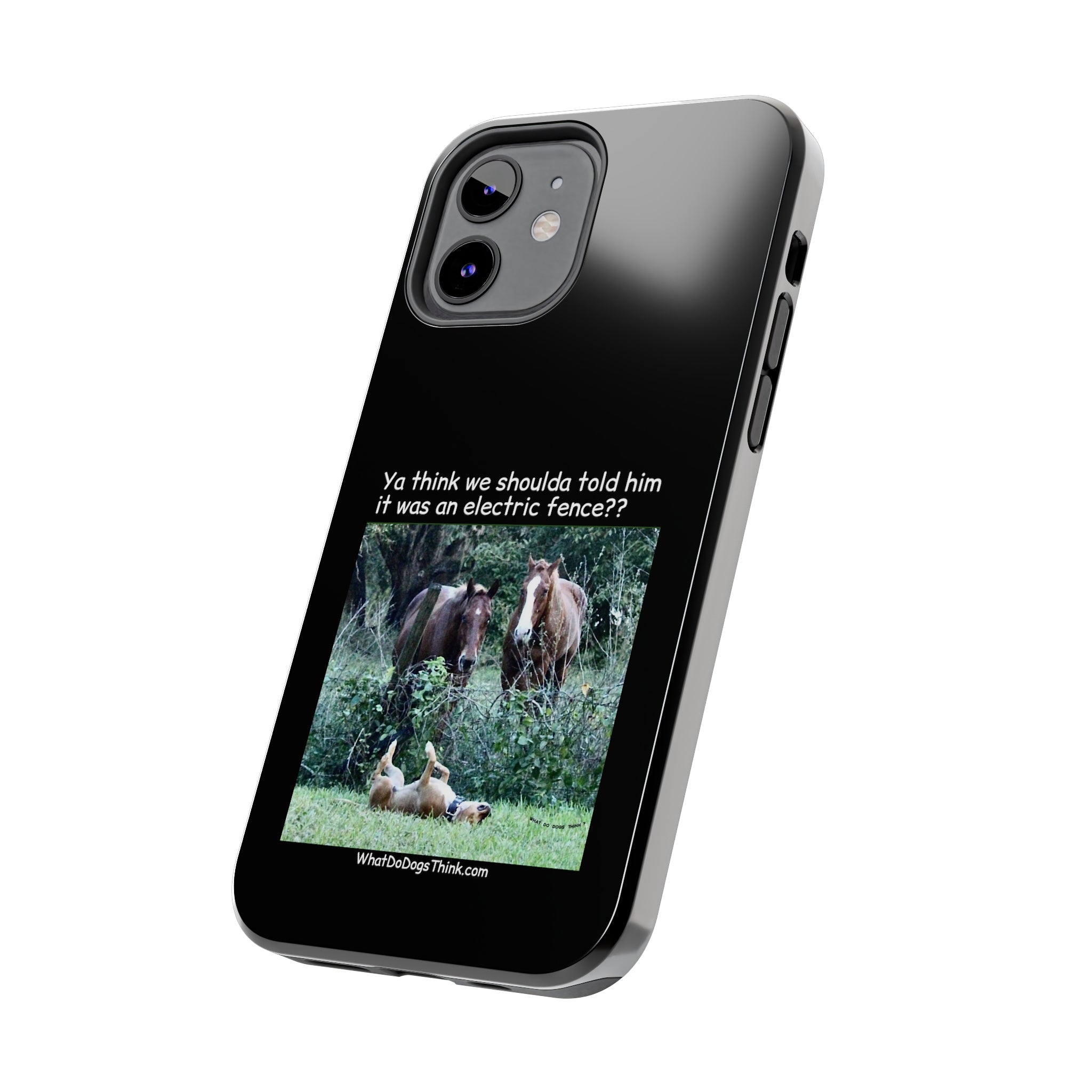 Electric Fence   Black Tough Phone Cases