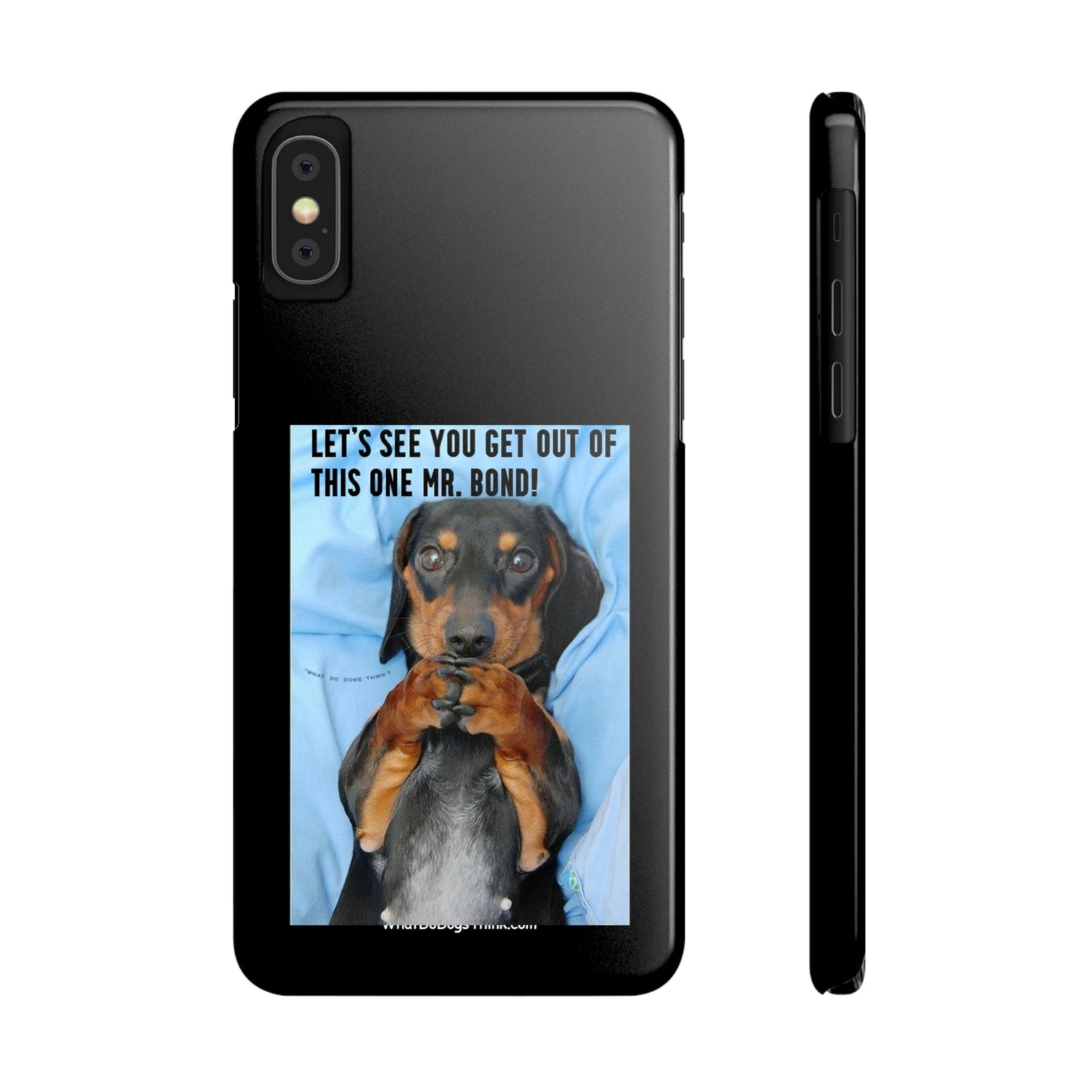 Mr. Bond  Black Slim Phone Cases