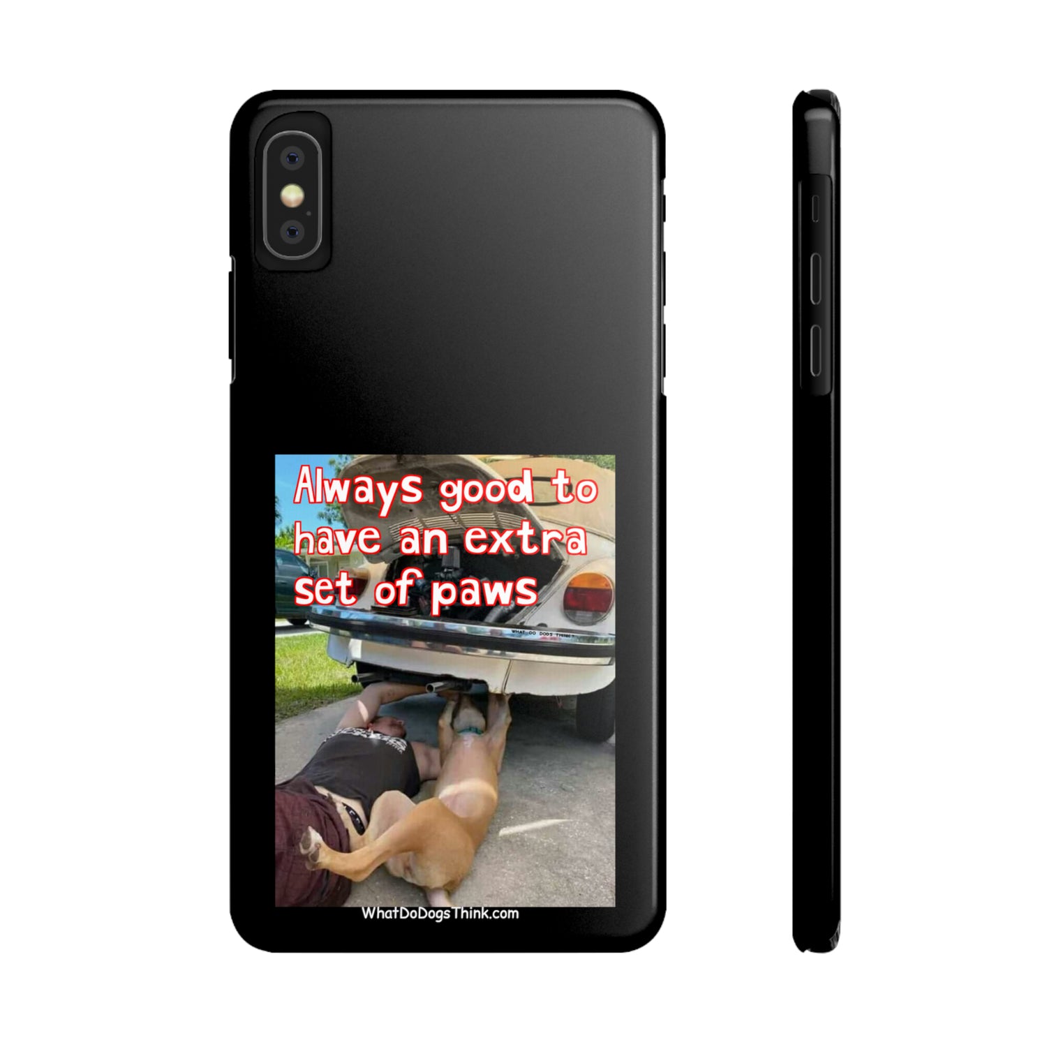 Extra Paws      Black Slim Phone Case