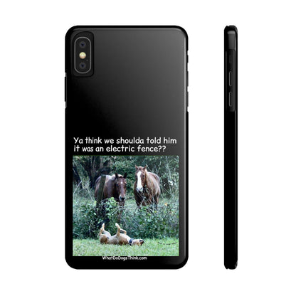 Electric Fence      Black Slim Phone Case