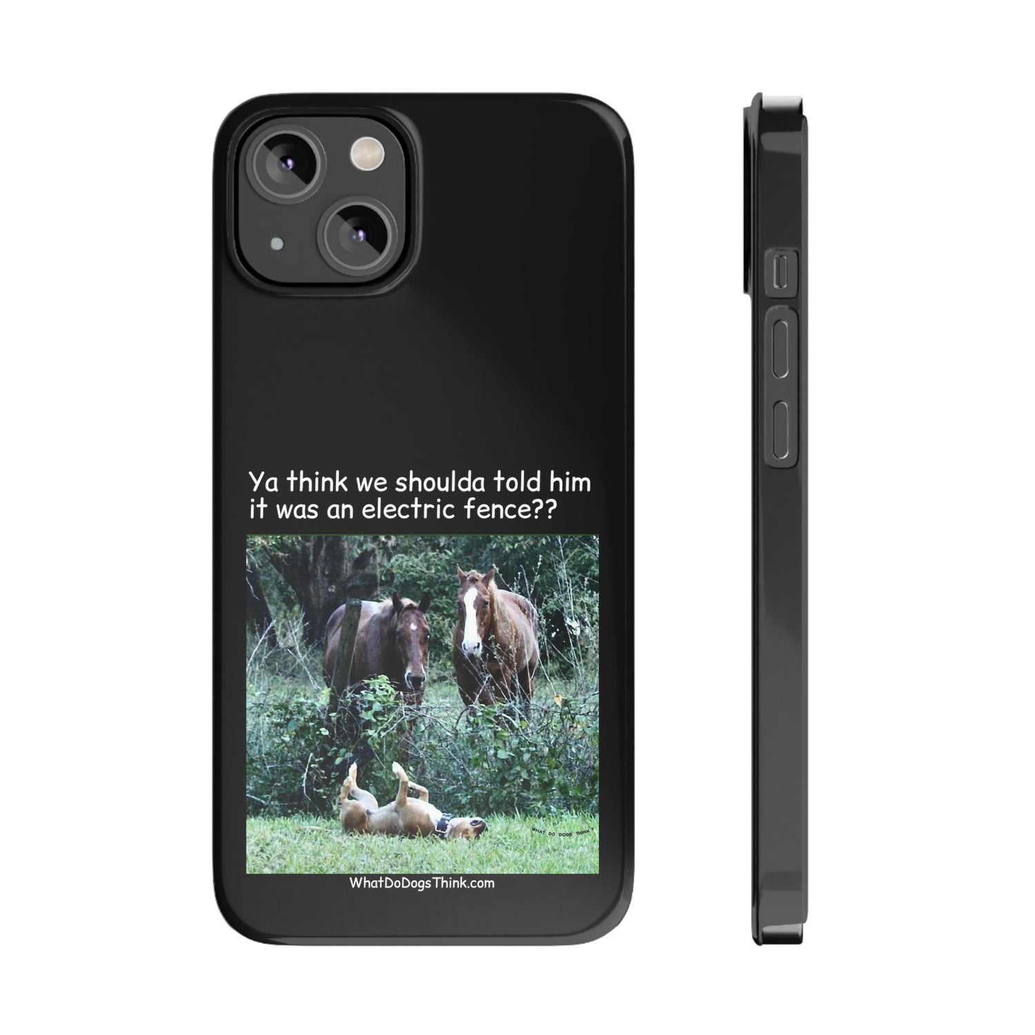 Electric Fence      Black Slim Phone Case