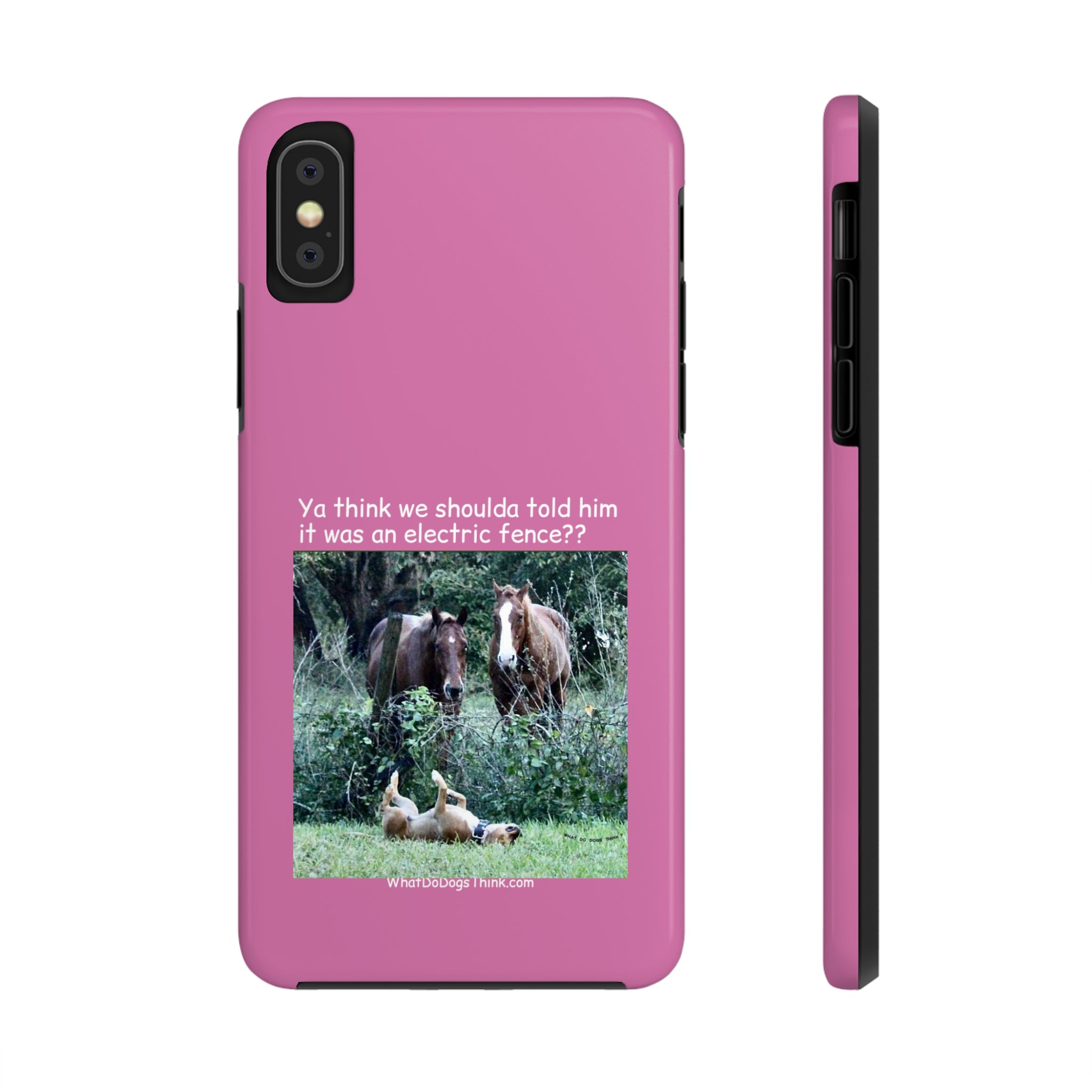 Electric Fence   Pink Tough Phone Cases