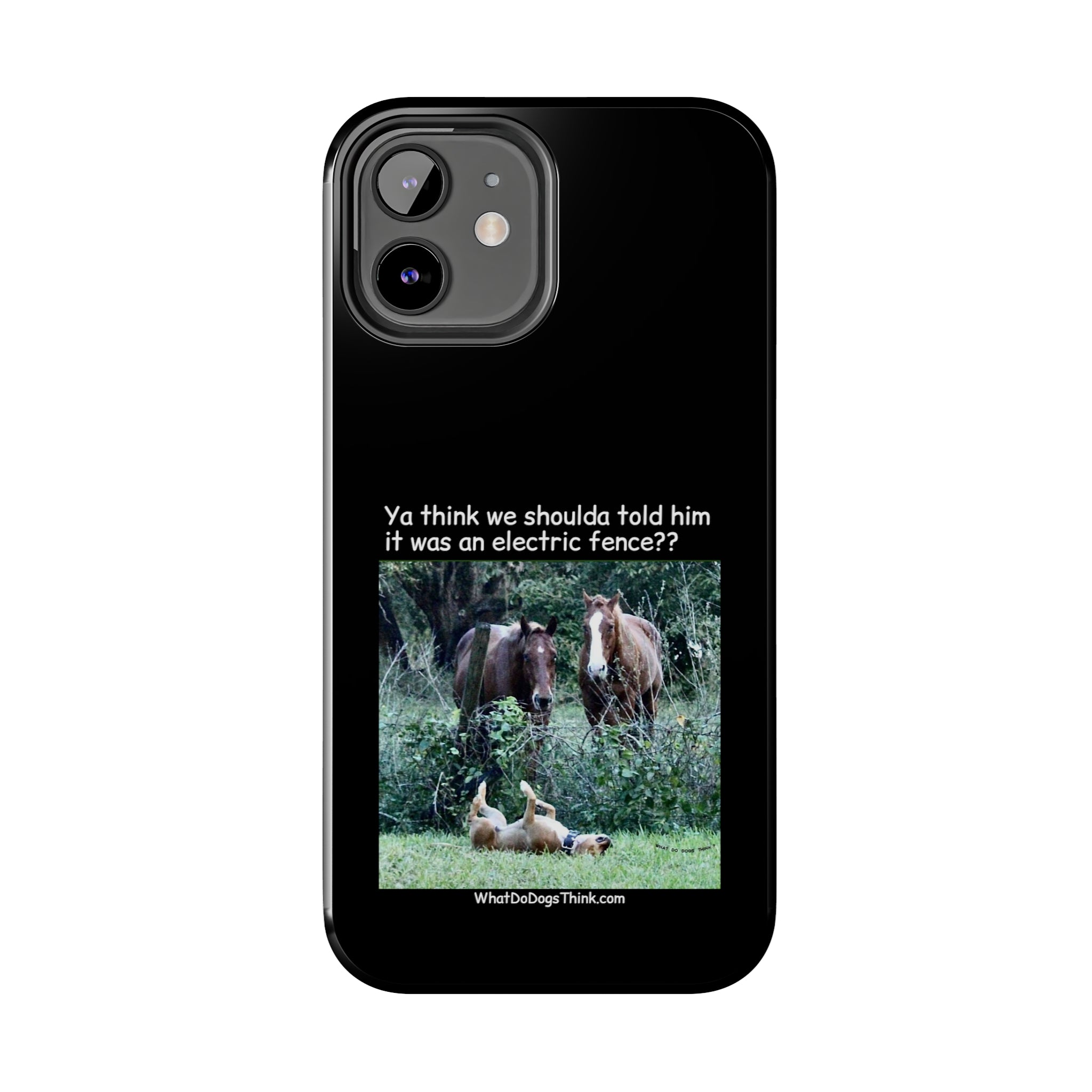 Electric Fence   Black Tough Phone Cases