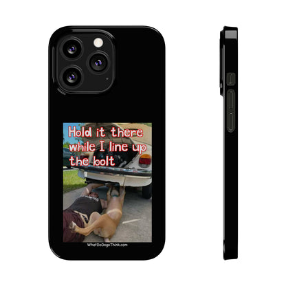 Hold It    Black Slim Phone Cases