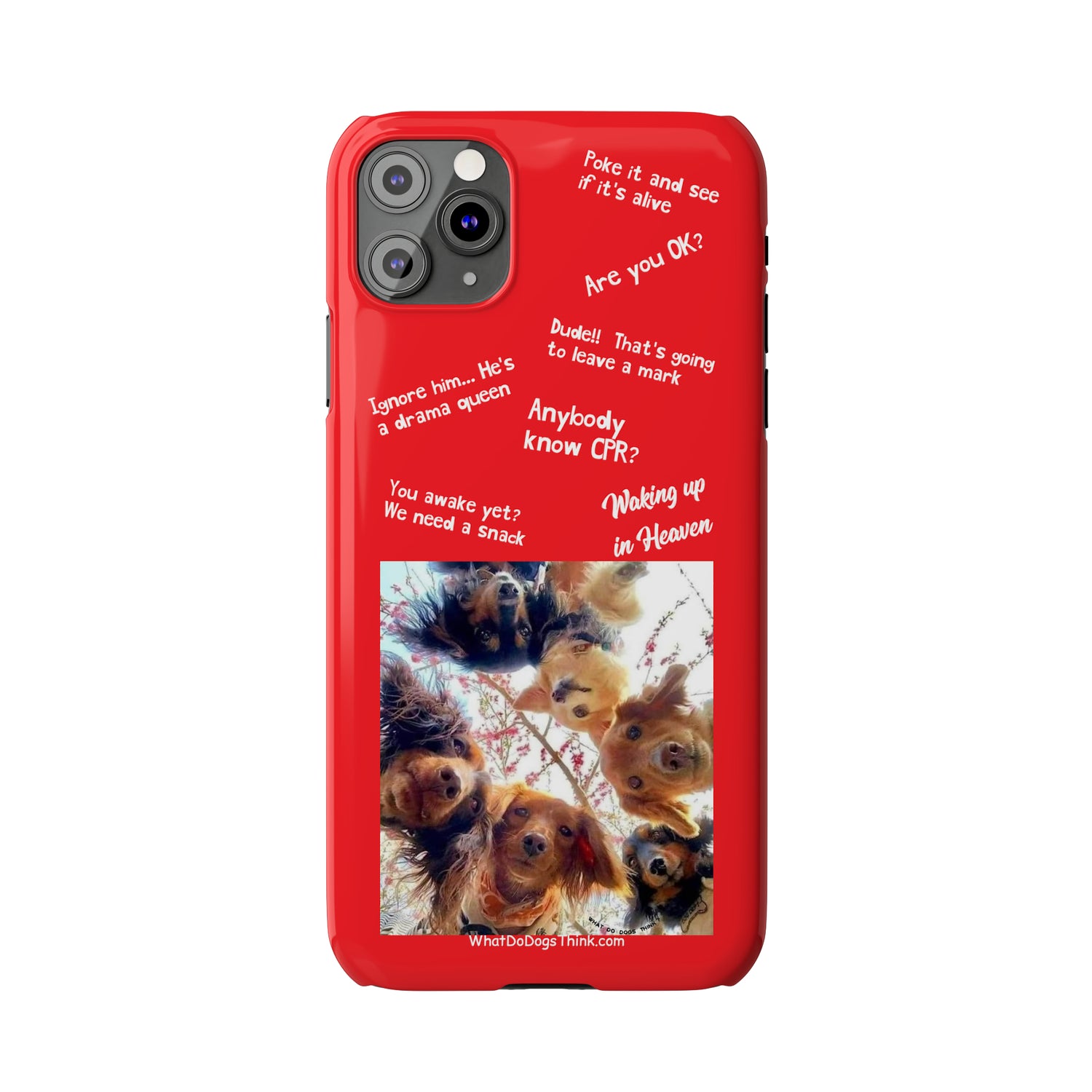 Are You OK?  Compilation    Red Slim Phone Cases