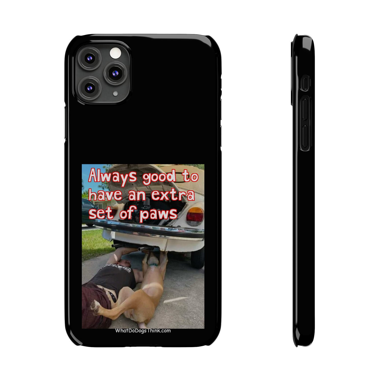 Extra Paws      Black Slim Phone Case