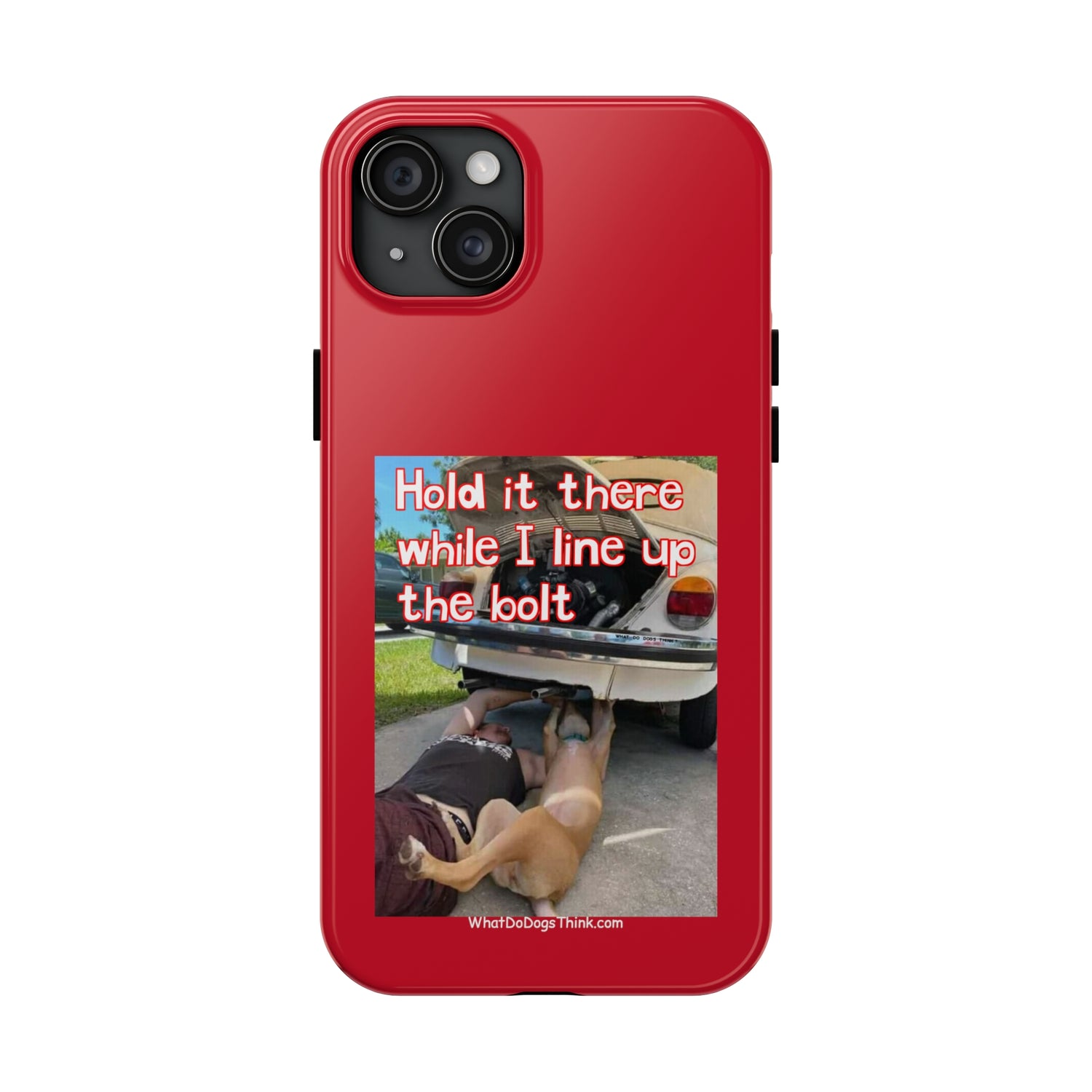 Hold it   Red Tough Phone Cases