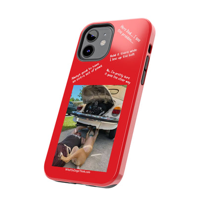 Bug Helper Compilation   Red Tough Phone Cases