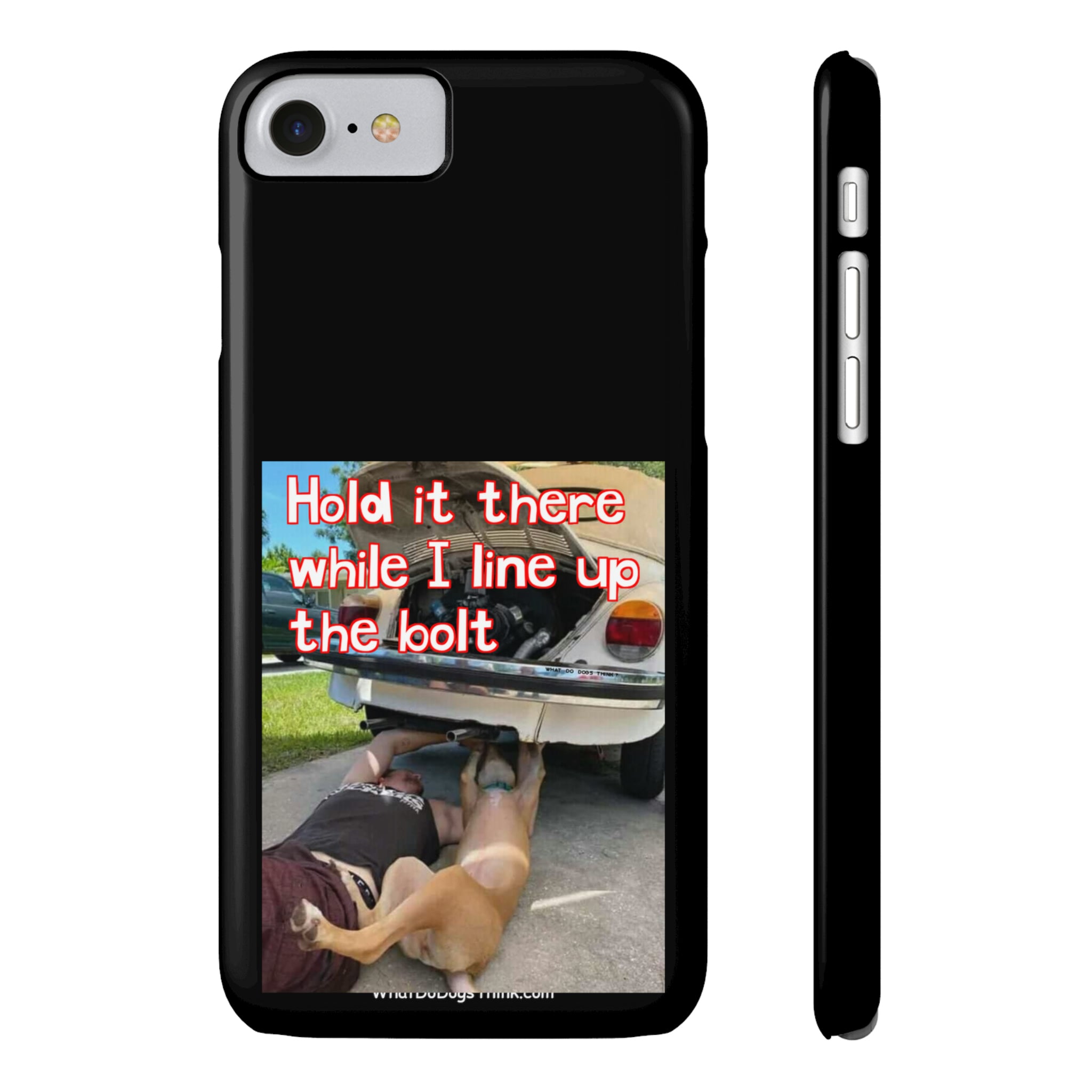 Hold It    Black Slim Phone Cases