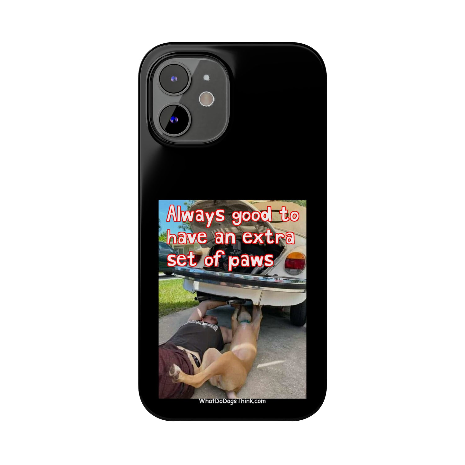 Extra Paws      Black Slim Phone Case