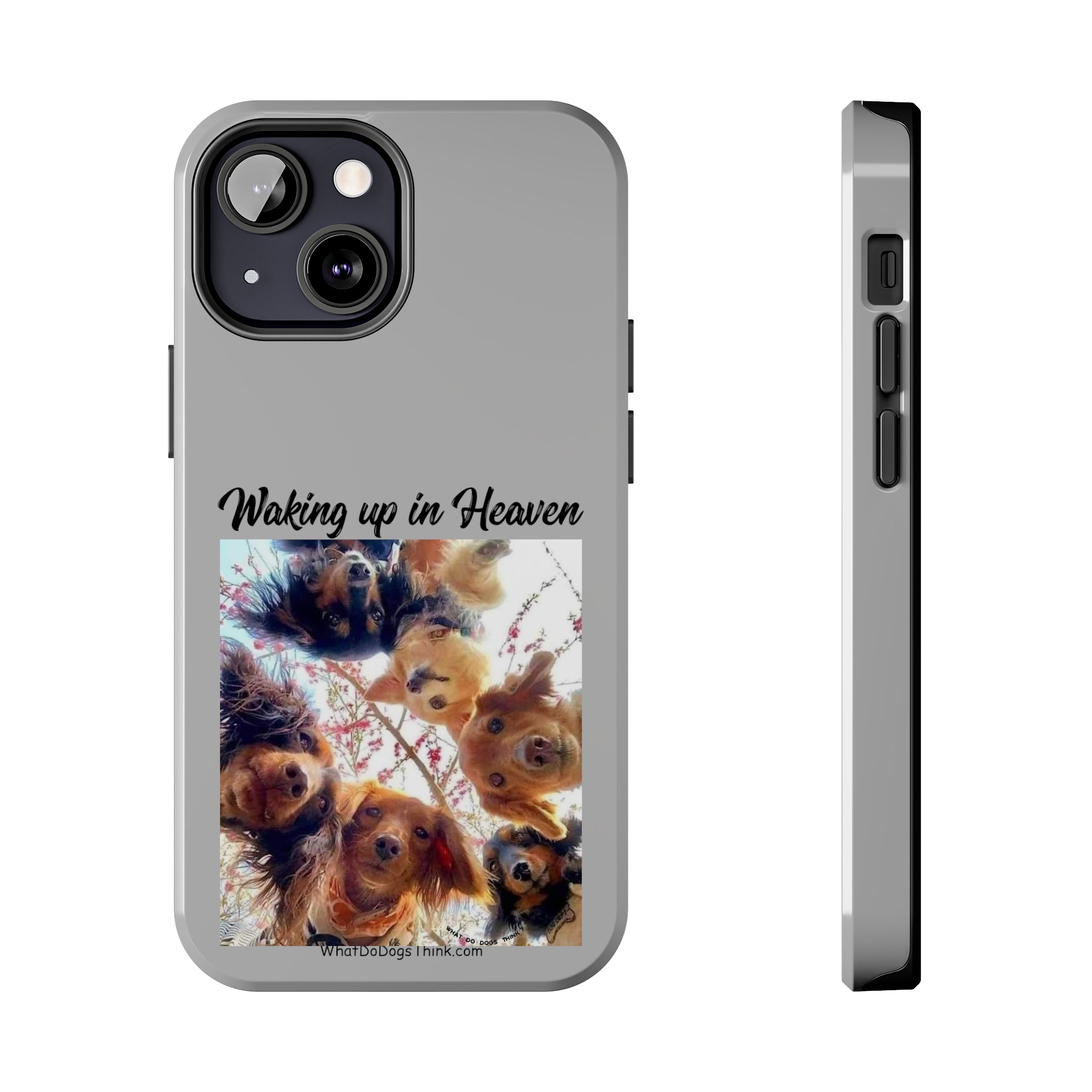 Waking Up in Heaven   Grey Tough Phone Cases