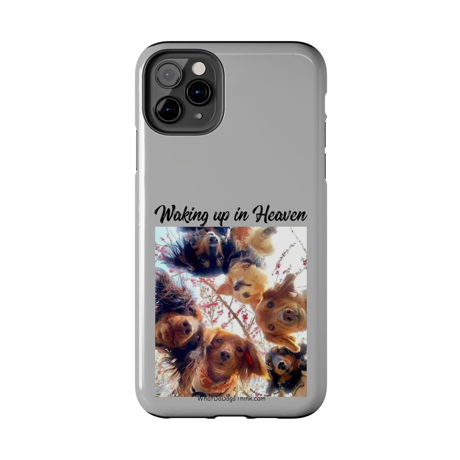 Waking Up in Heaven   Grey Tough Phone Cases