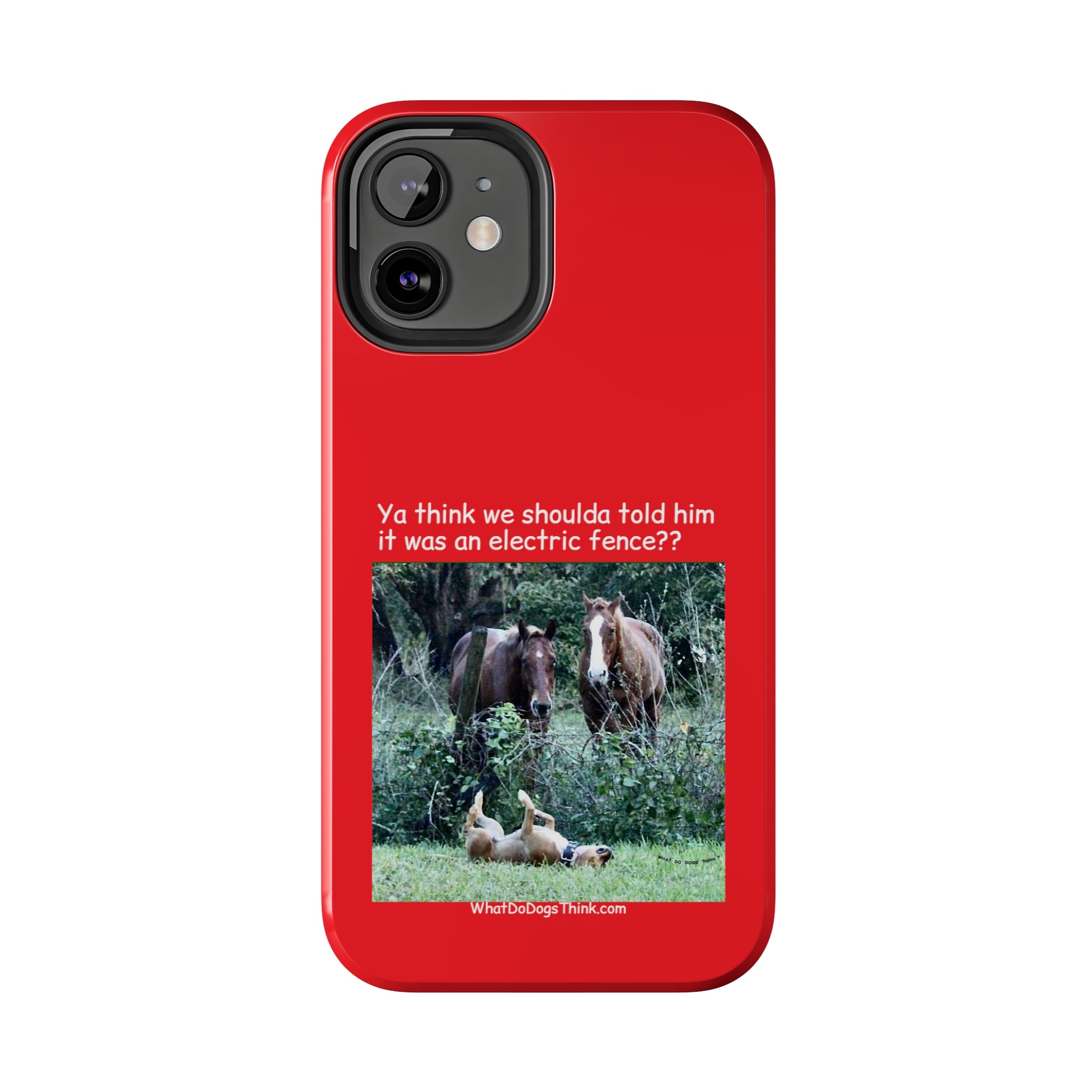 Electric Fence   Red Tough Phone Cases