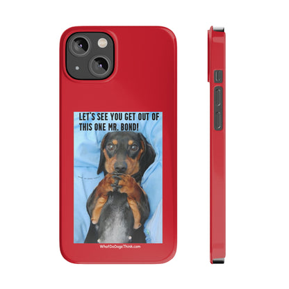 Mr. Bond    Red Slim Phone Cases