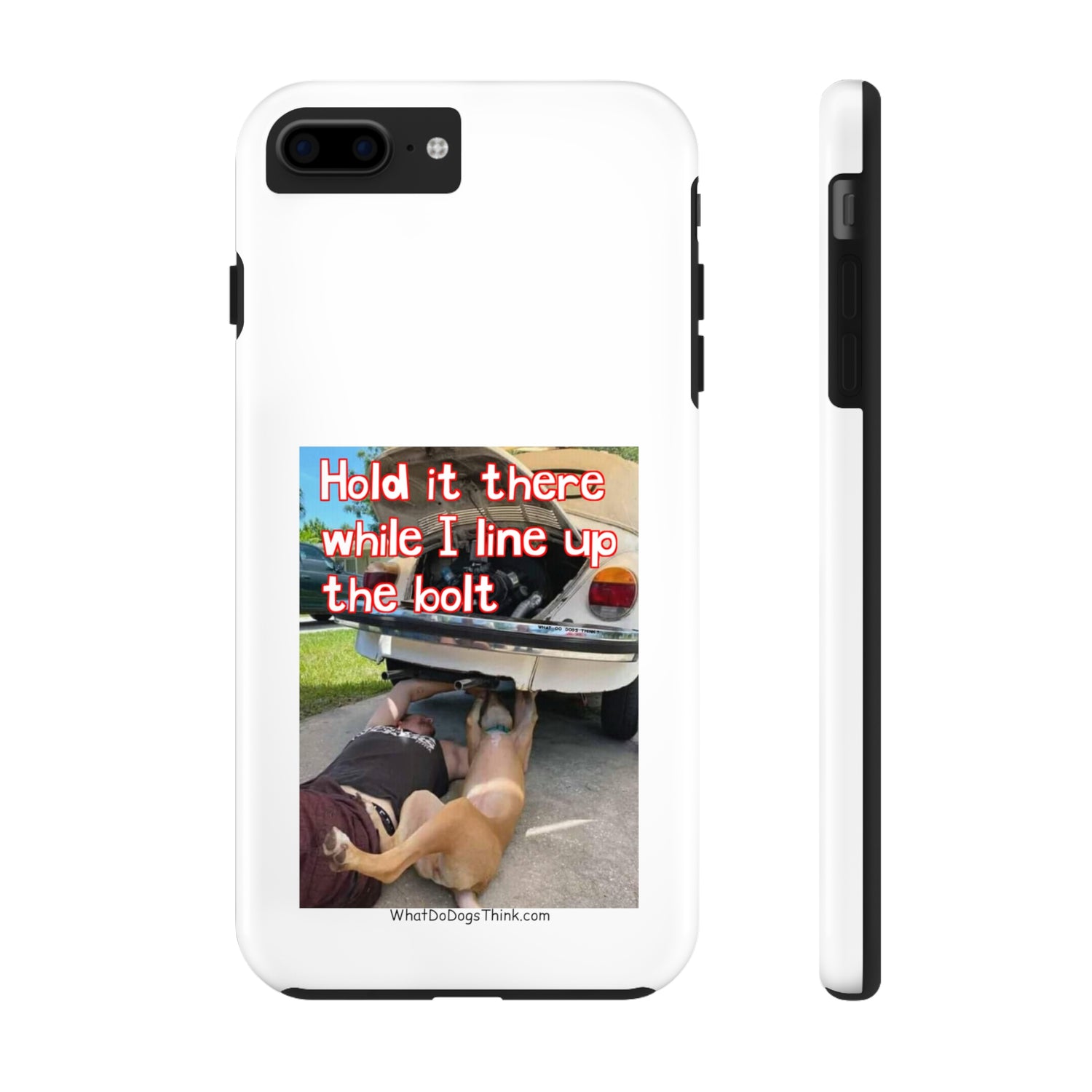 Hold it    White Tough Phone Cases