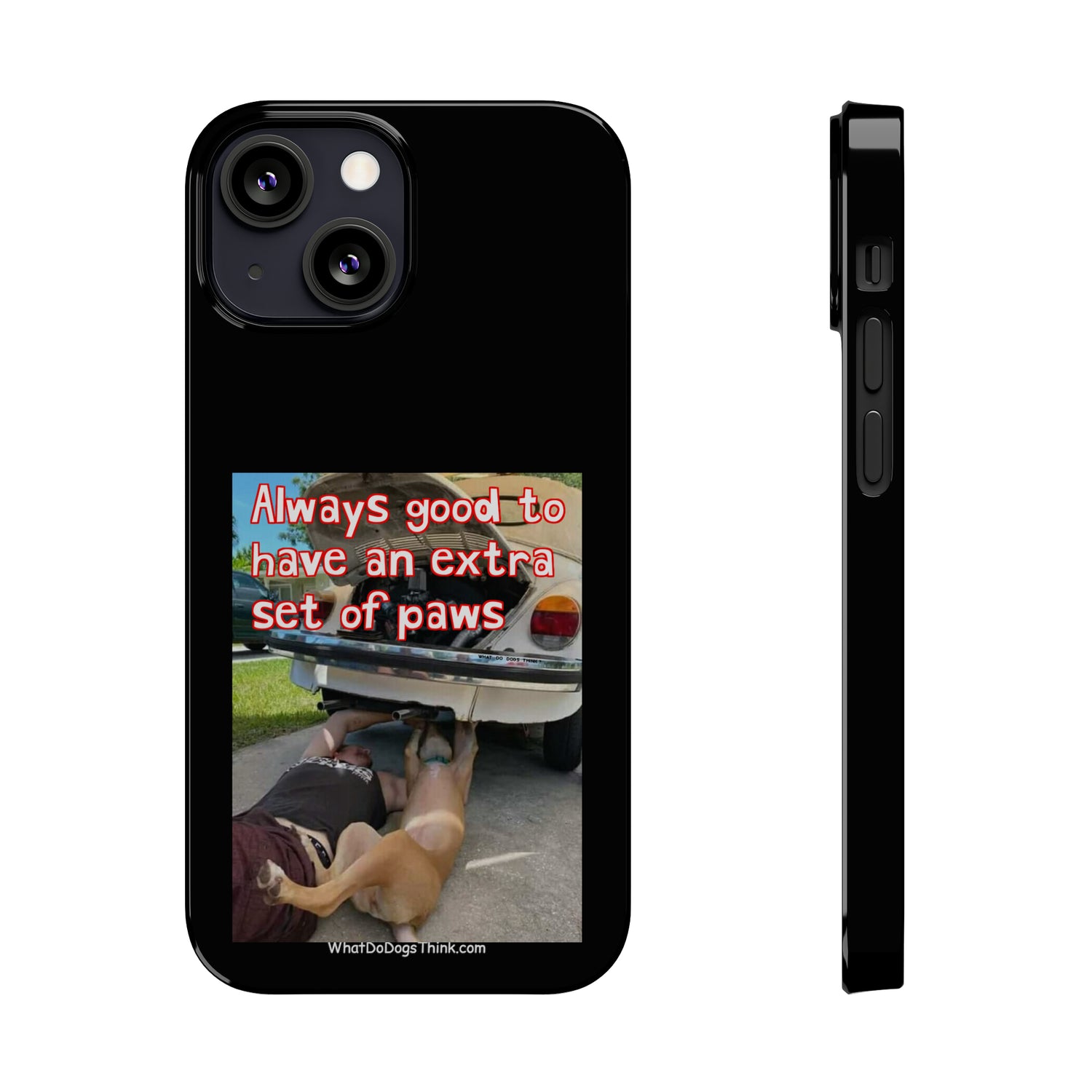 Extra Paws      Black Slim Phone Case