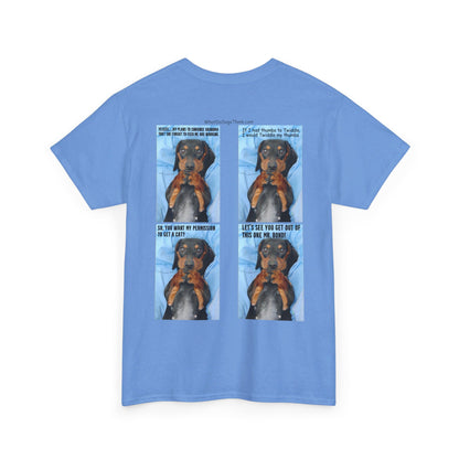 Devious Dachshund  T shirt Double Sided