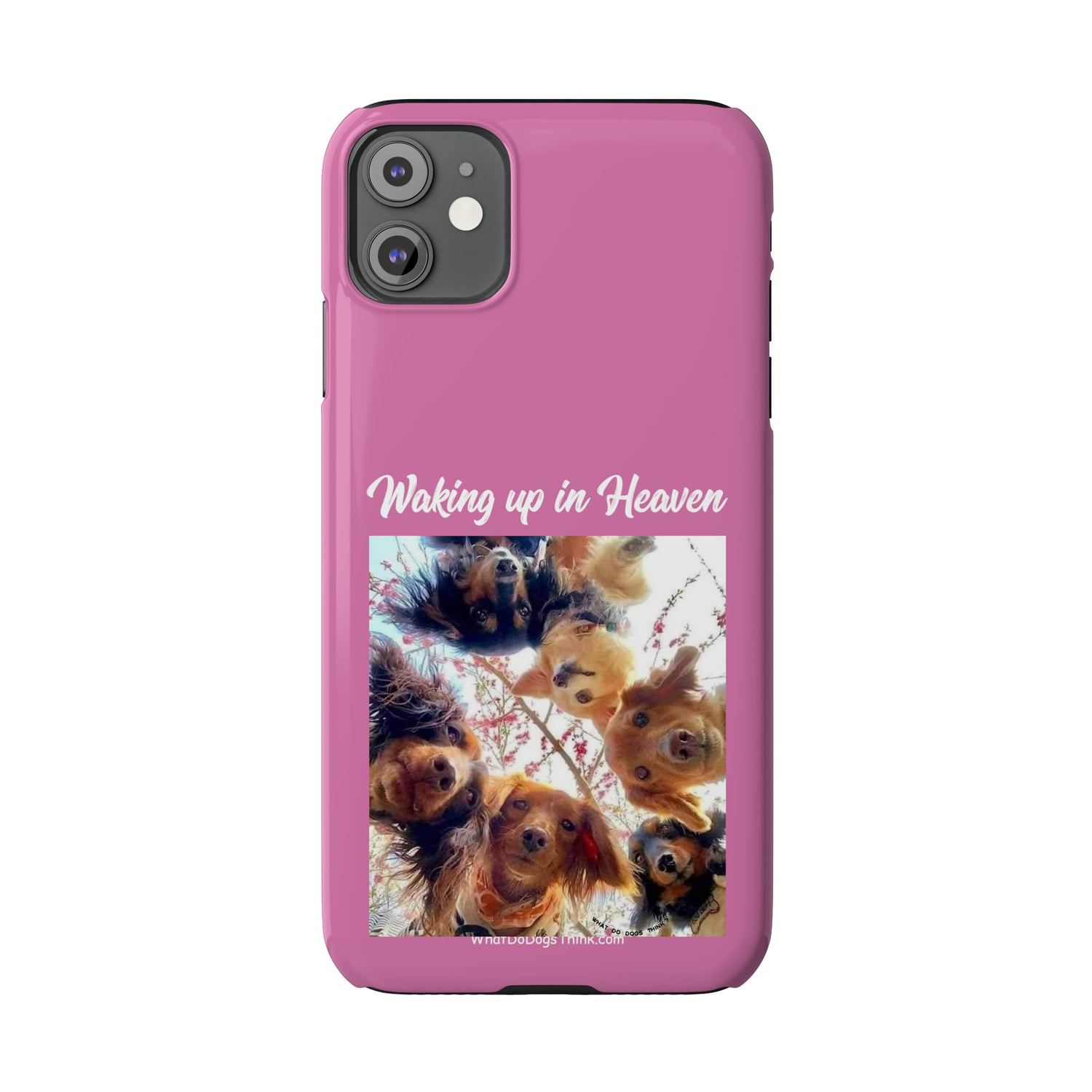 Waking Up In Heaven     Pink Slim Phone Cases