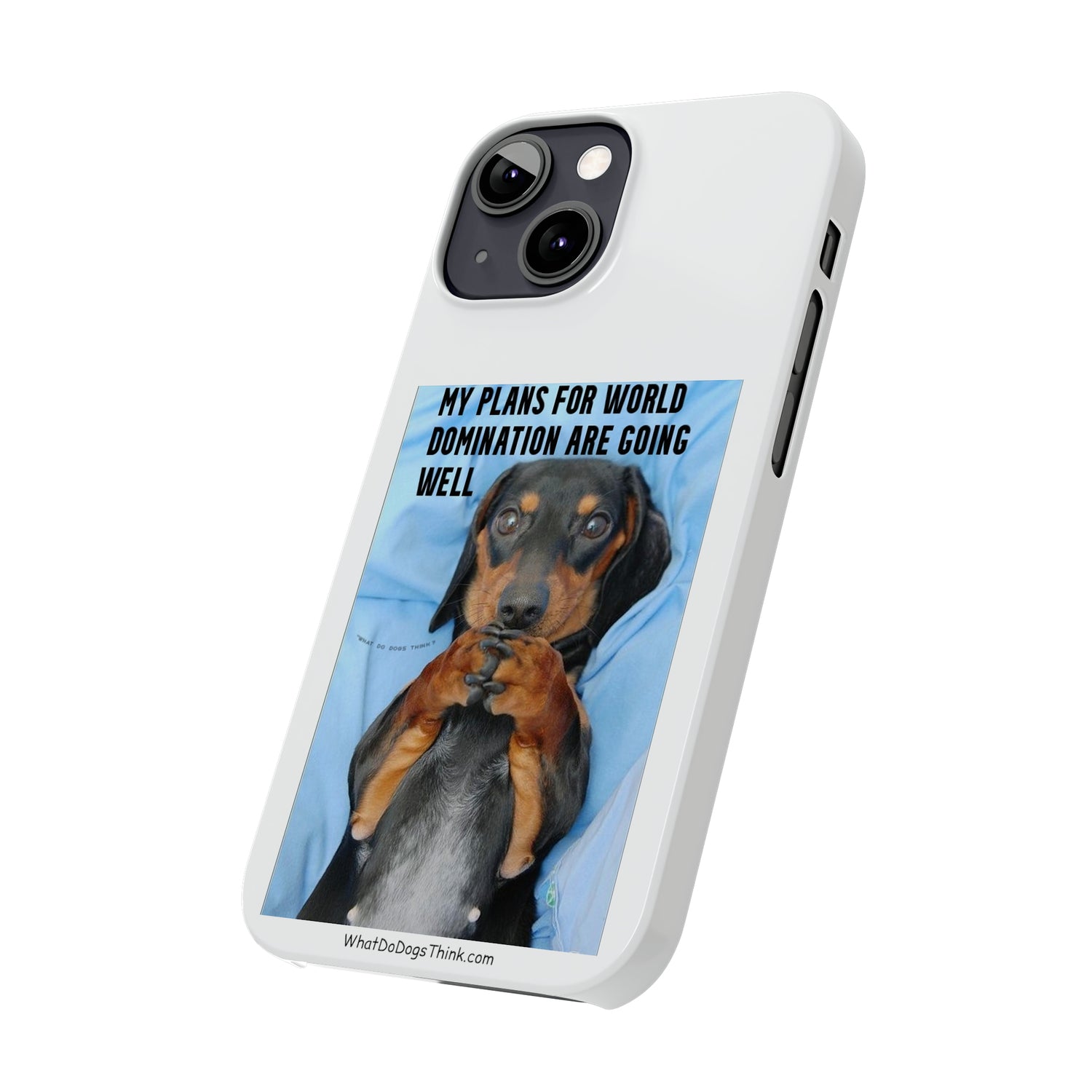 World Domination     White Slim Phone Cases