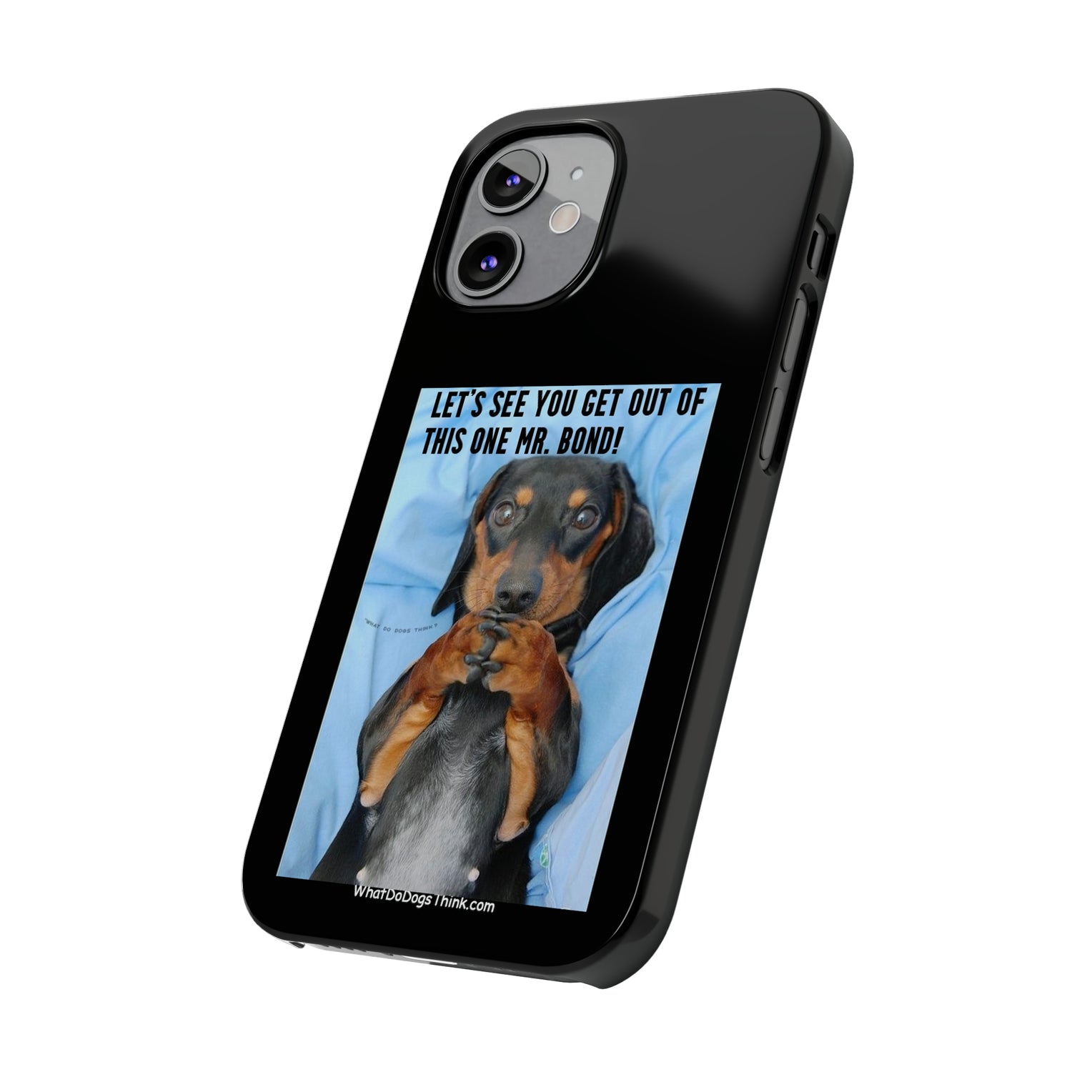 Mr. Bond  Black Slim Phone Cases