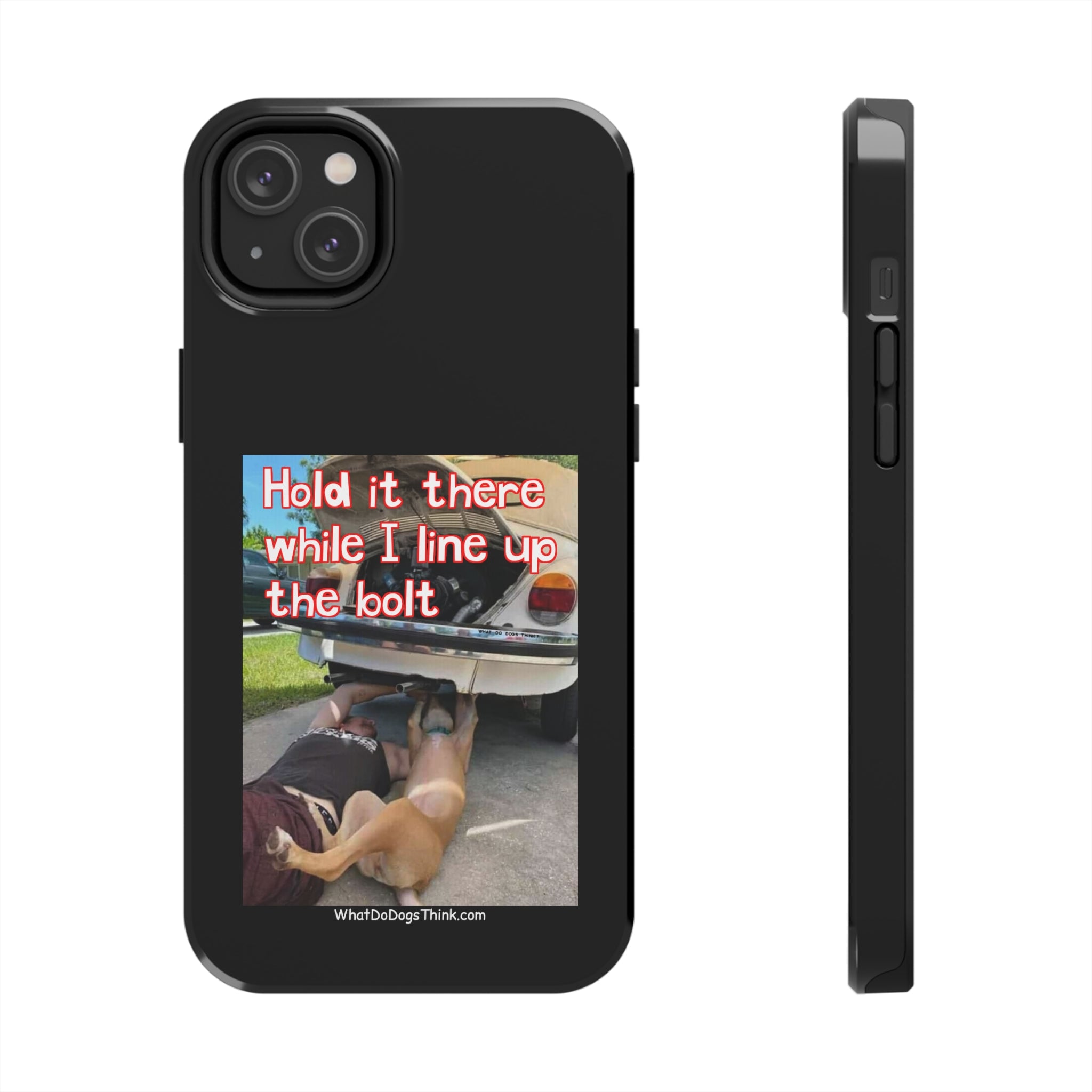 Hold it   Black Tough Phone Cases