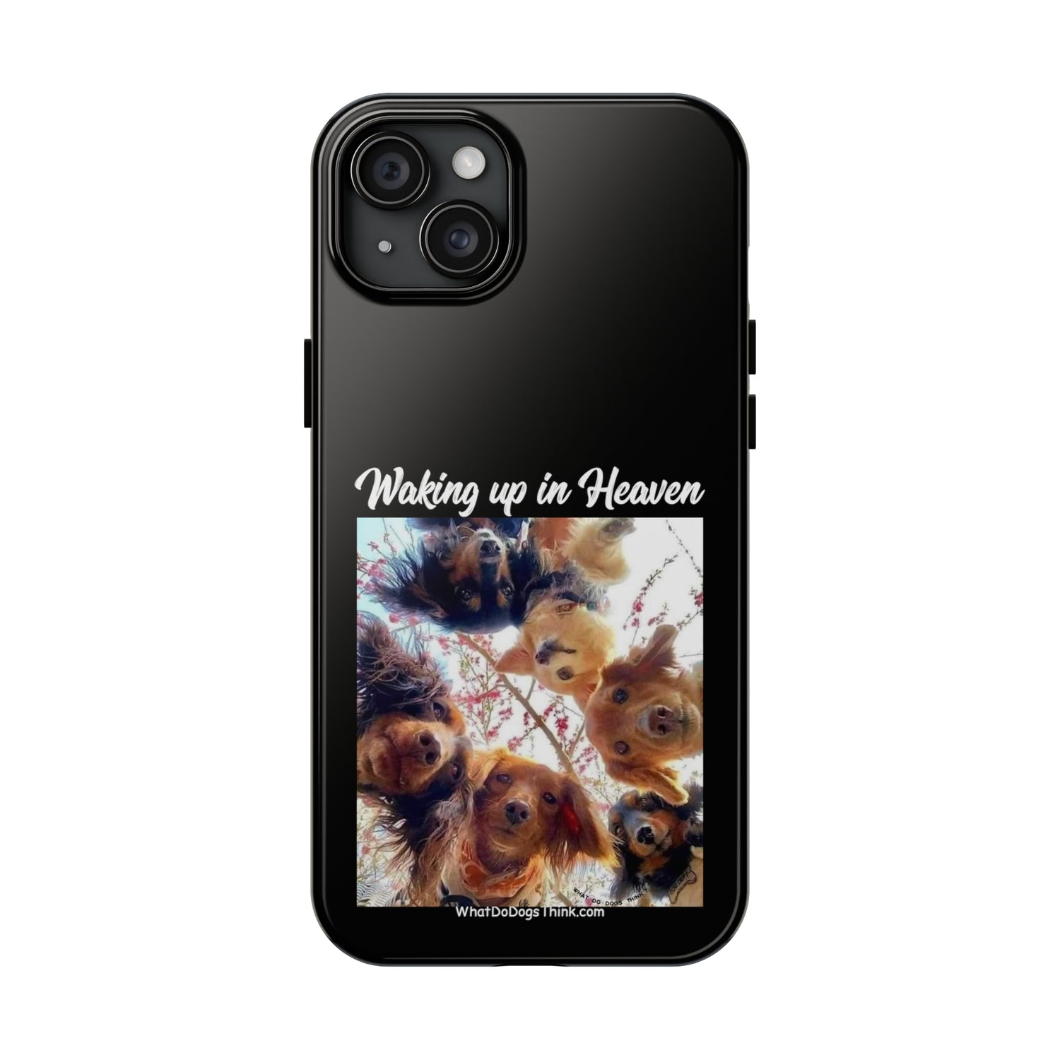 Waking Up in Heaven   Black Tough Phone Cases