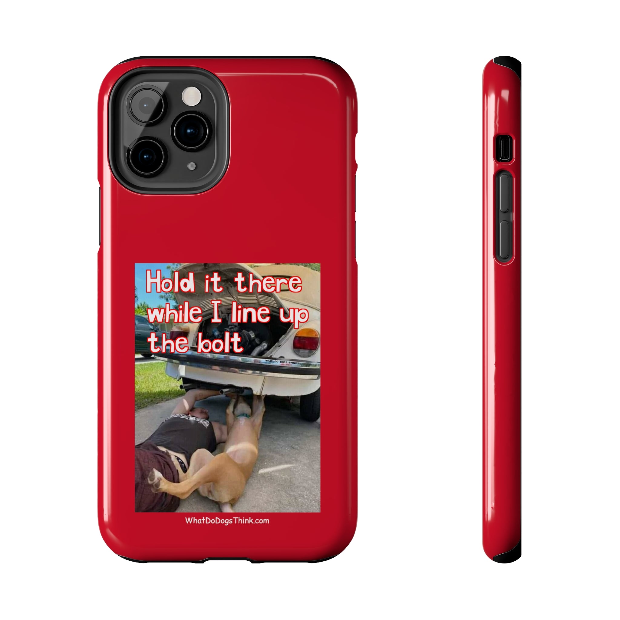 Hold it   Red Tough Phone Cases