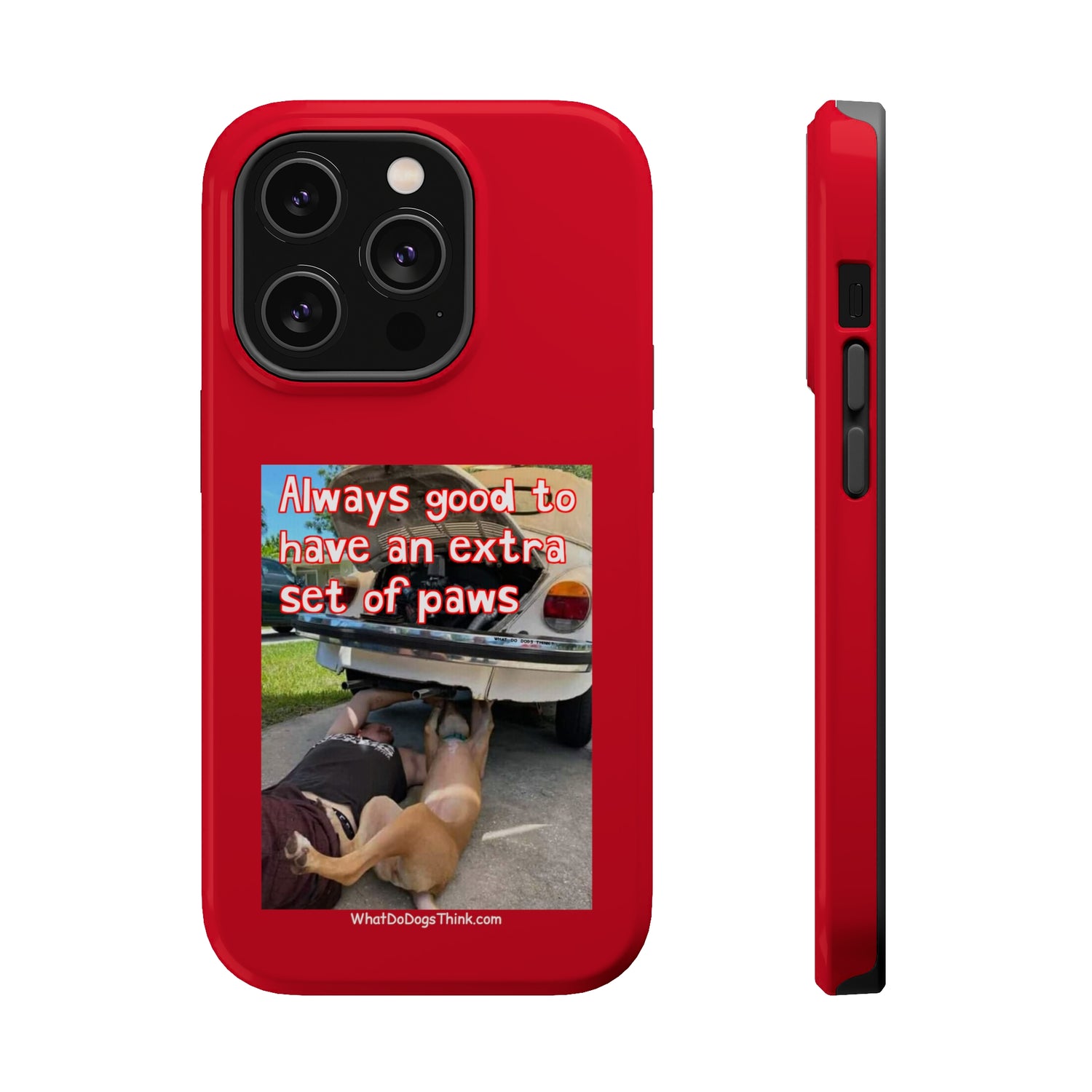 Extra Paw    Red MagSafe Tough Cases