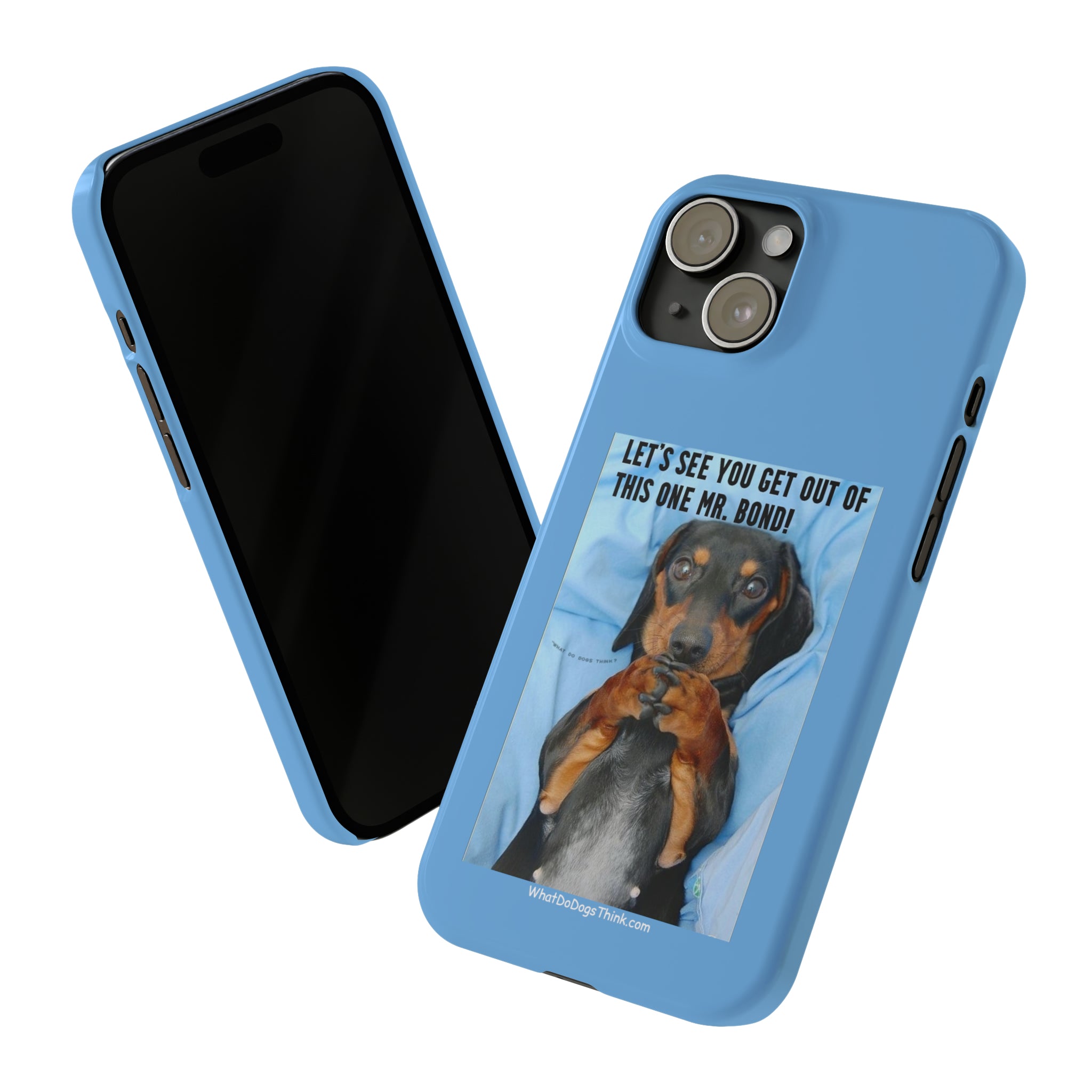 Mr. Bond    Blue Slim Phone Cases