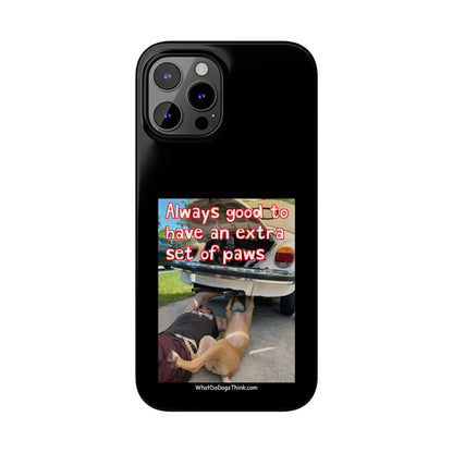 Extra Paws      Black Slim Phone Case