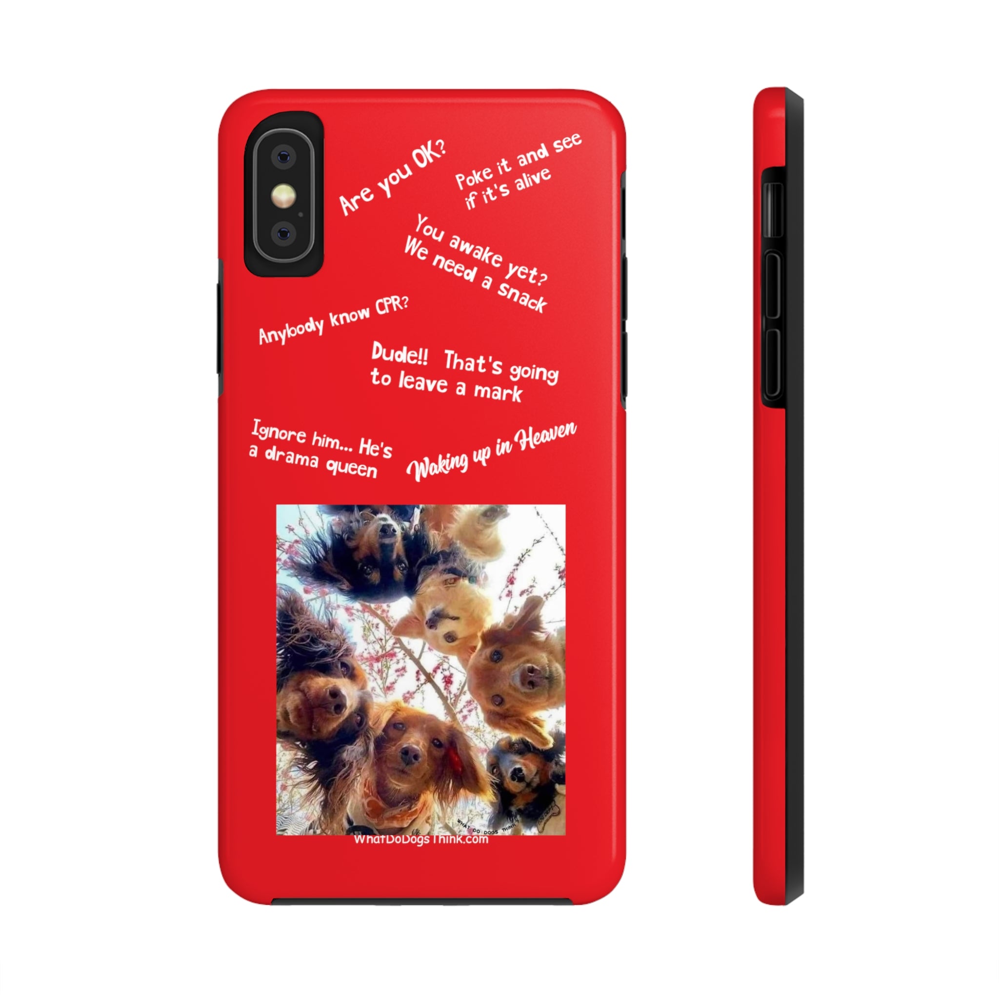 Are you OK? Compilation  Red Tough Phone Cases