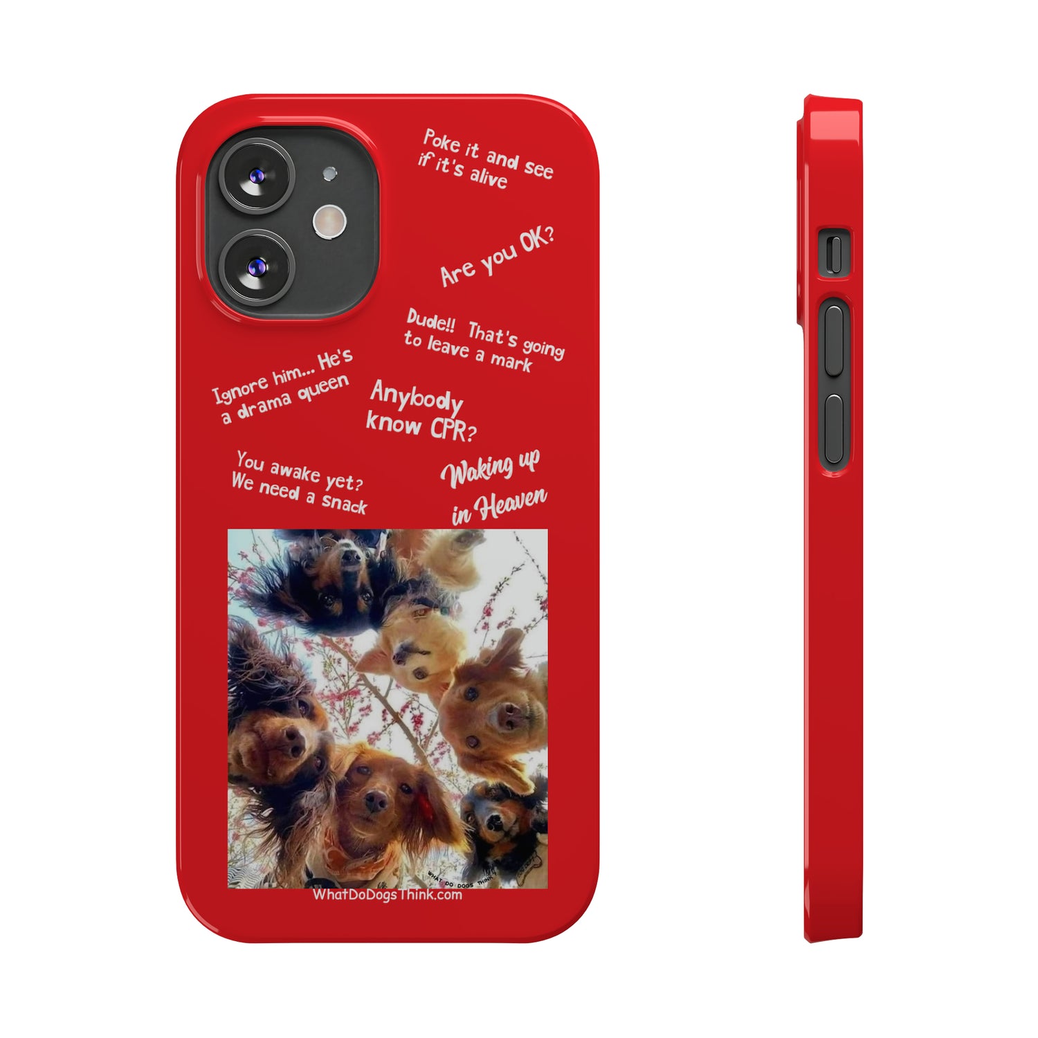 Are You OK?  Compilation    Red Slim Phone Cases