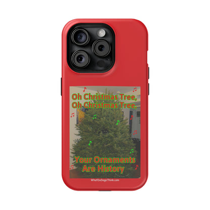 Christmas Tree Cat    Red MagSafe Tough Case