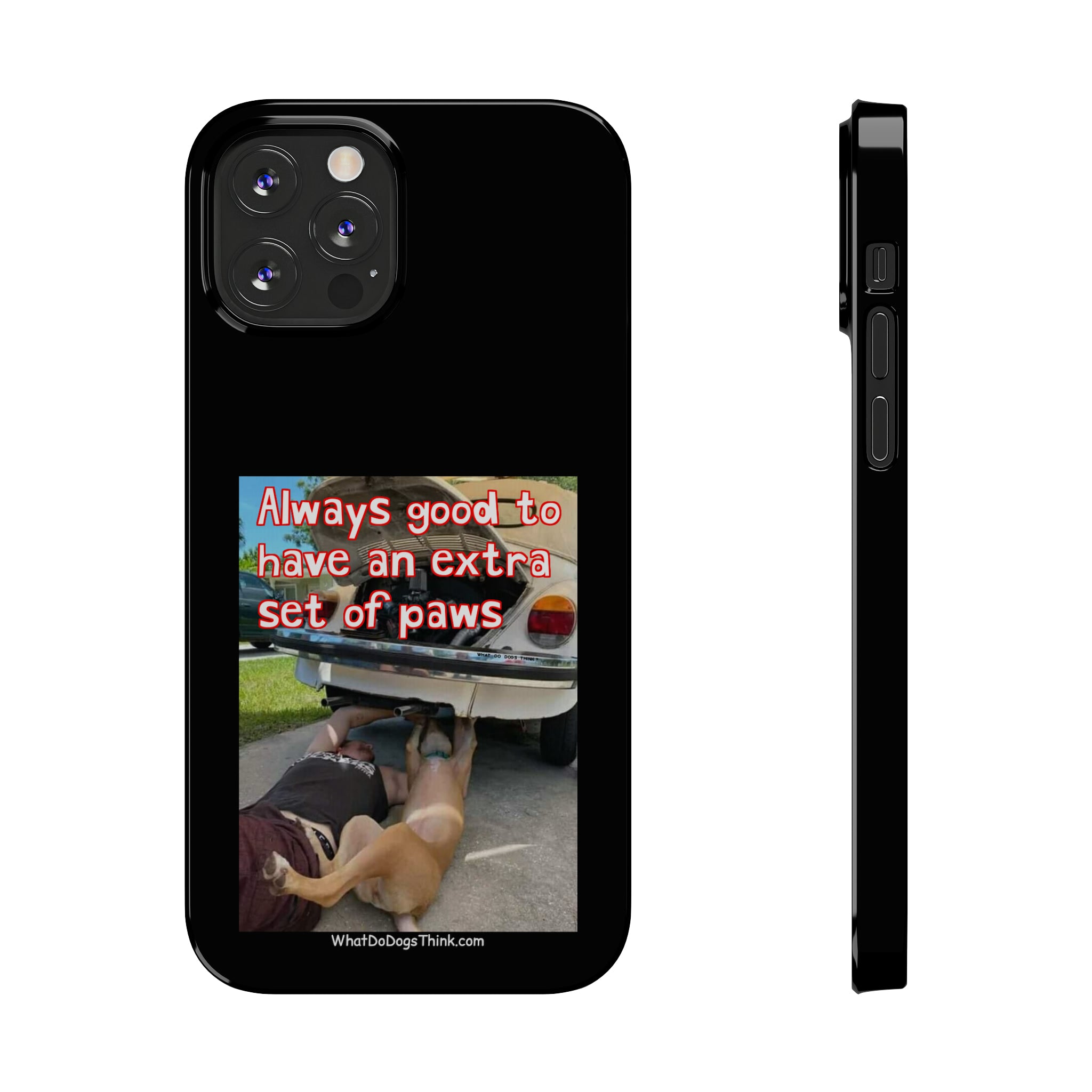 Extra Paws      Black Slim Phone Case