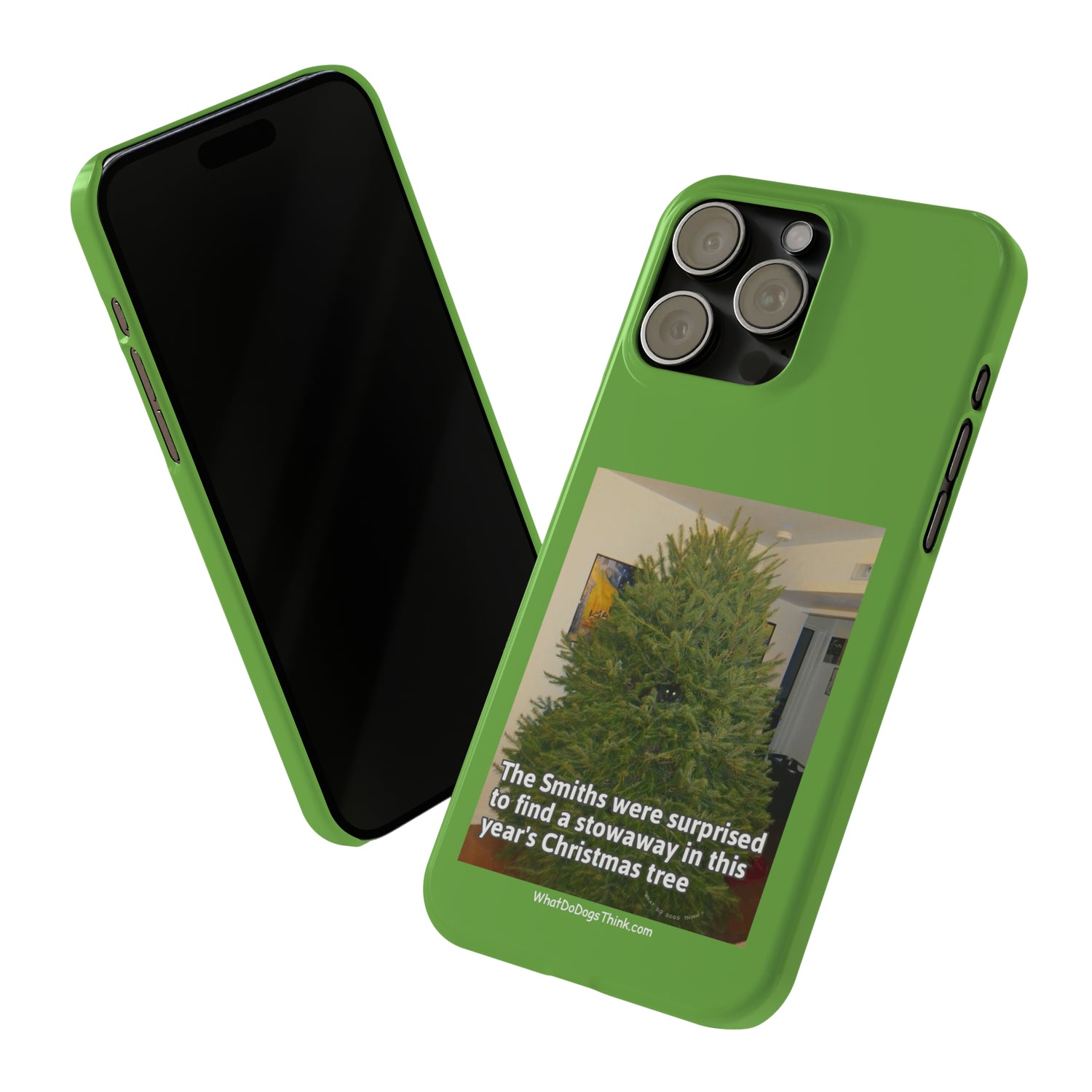 Stowaway Cat      Green Slim Phone Case