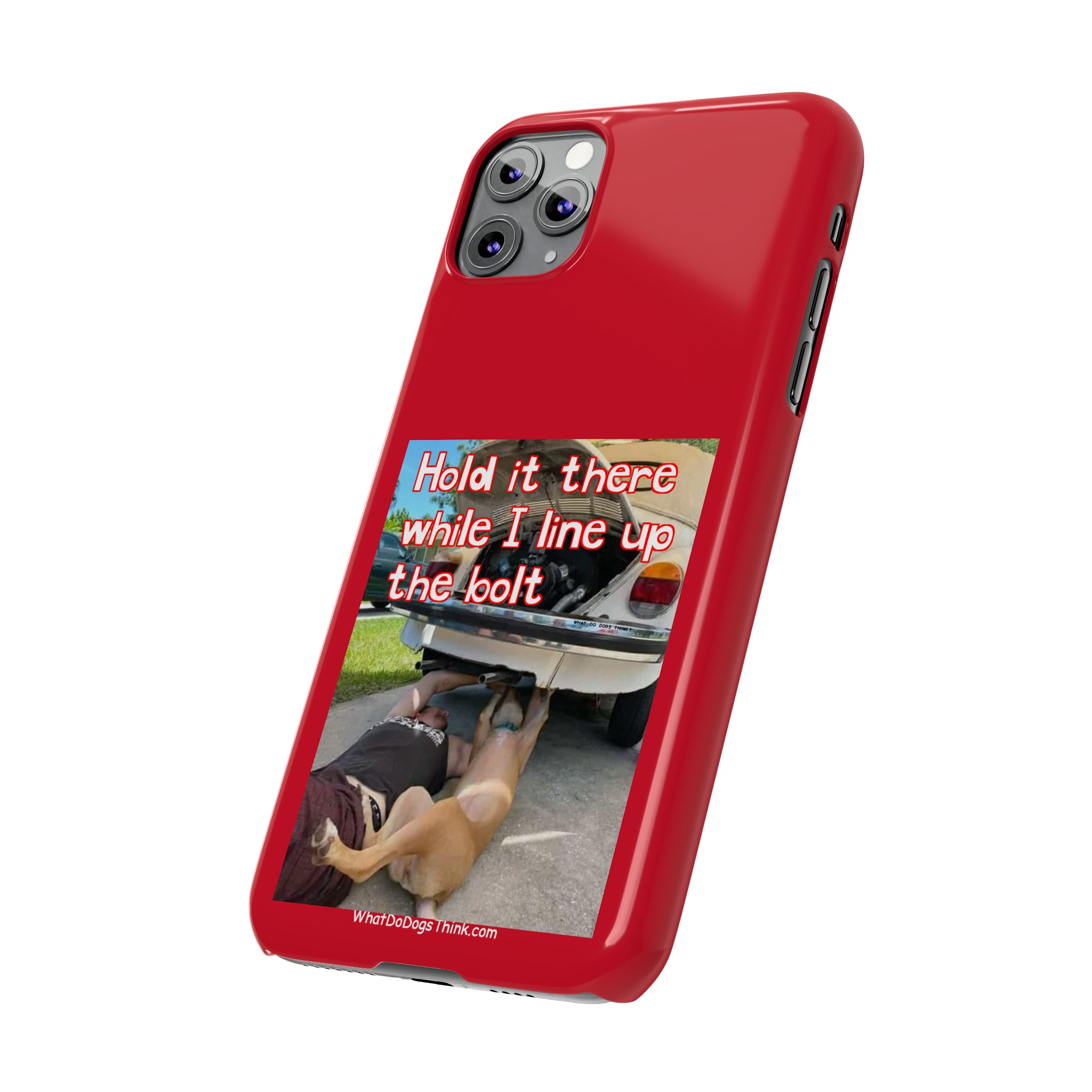 Hold It    Red Slim Phone Cases