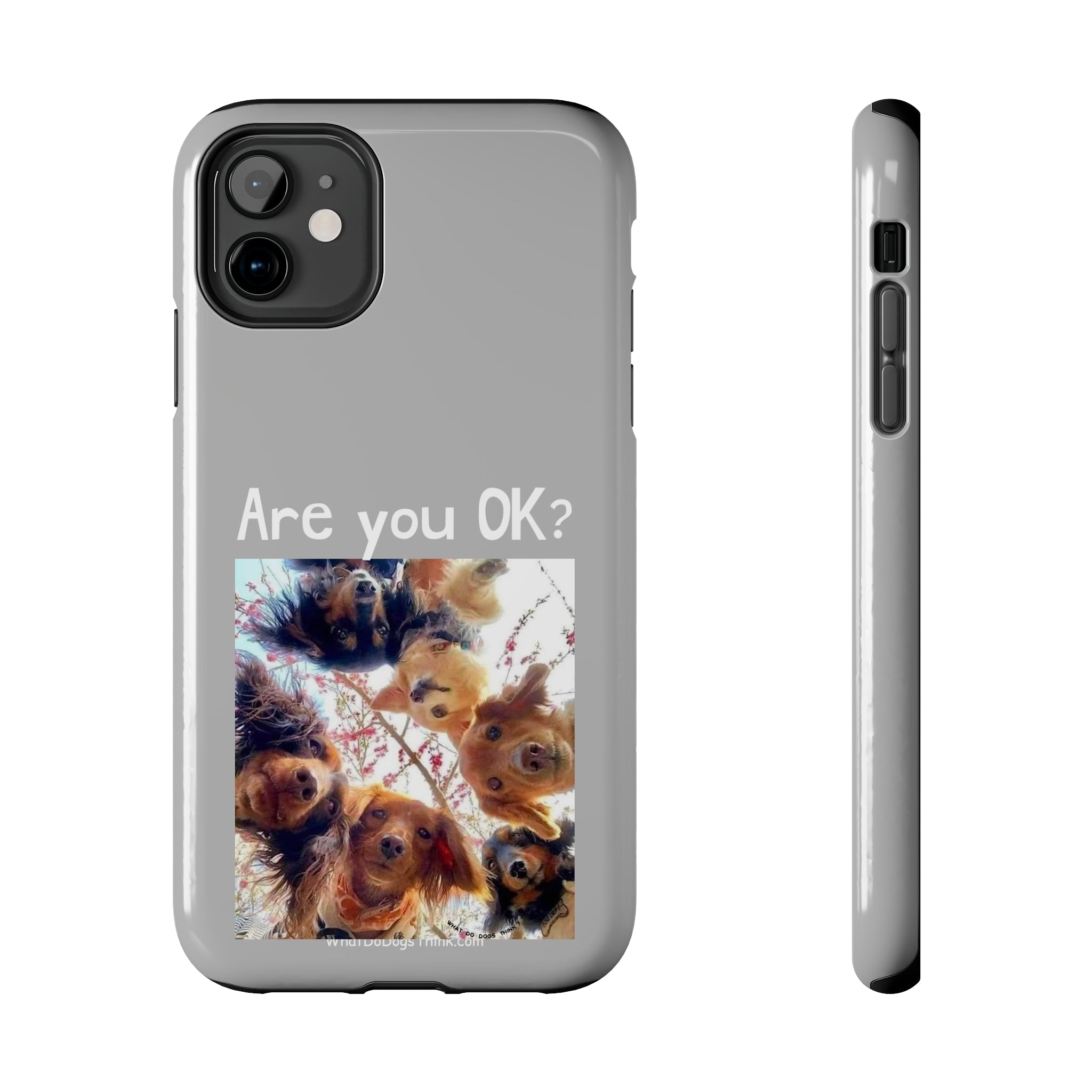 Are you OK?   Grey Tough Phone Cases