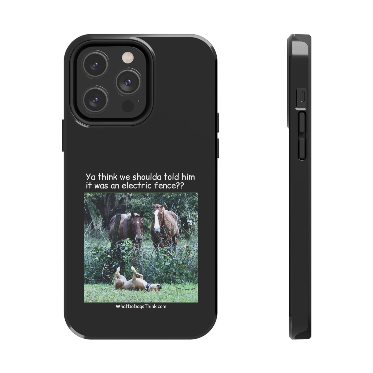 Electric Fence   Black Tough Phone Cases